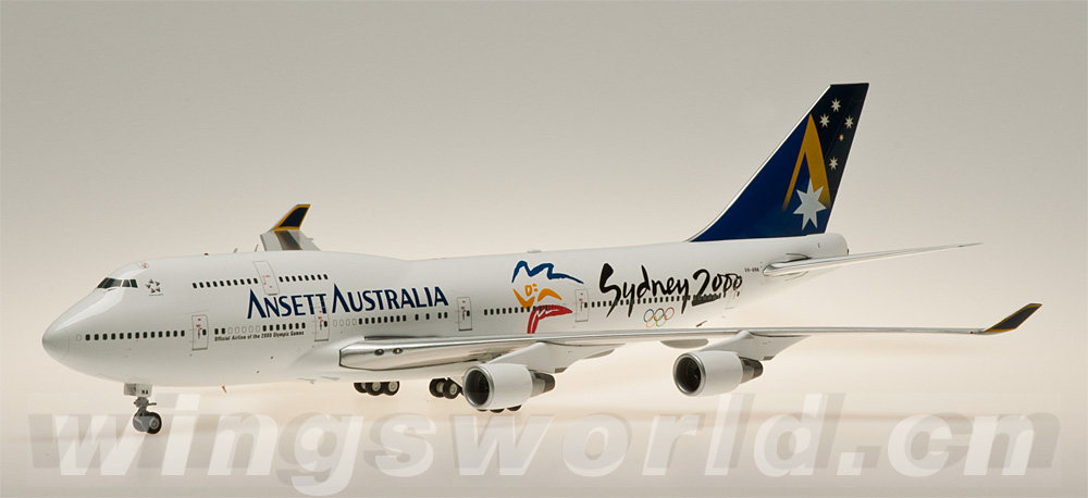 jc wings 1:200 bbox211 澳洲安捷航空 boeing 747-400 vh-ana 2000