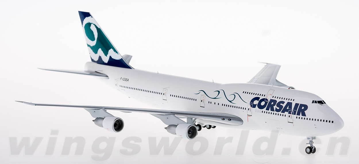 jc wings 1:200 lh2040 corsair boeing 747-300 f-gsea