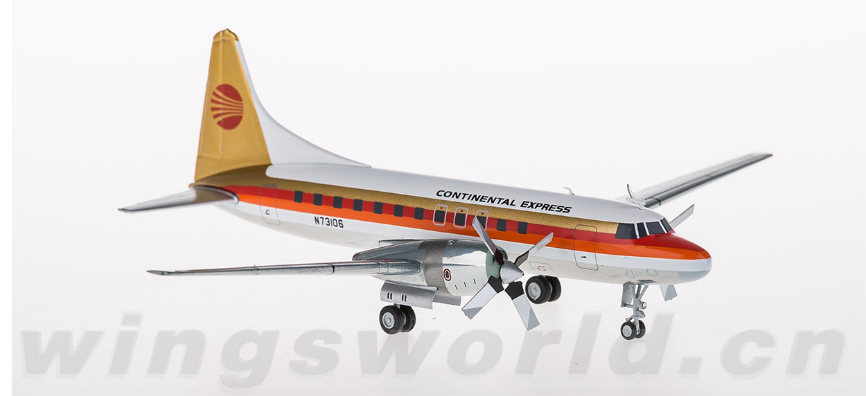 geminijets 1:200 g2coa291 美国大陆航空 cv-580 n73106