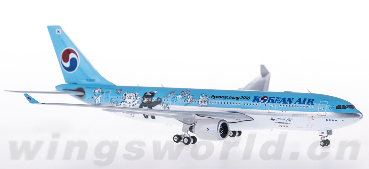 大韩航空a330-200,大韩航空波音777-300 phoenix 1:400 ph04192 korean air 大韩航空 airbus a330-200 hl8227