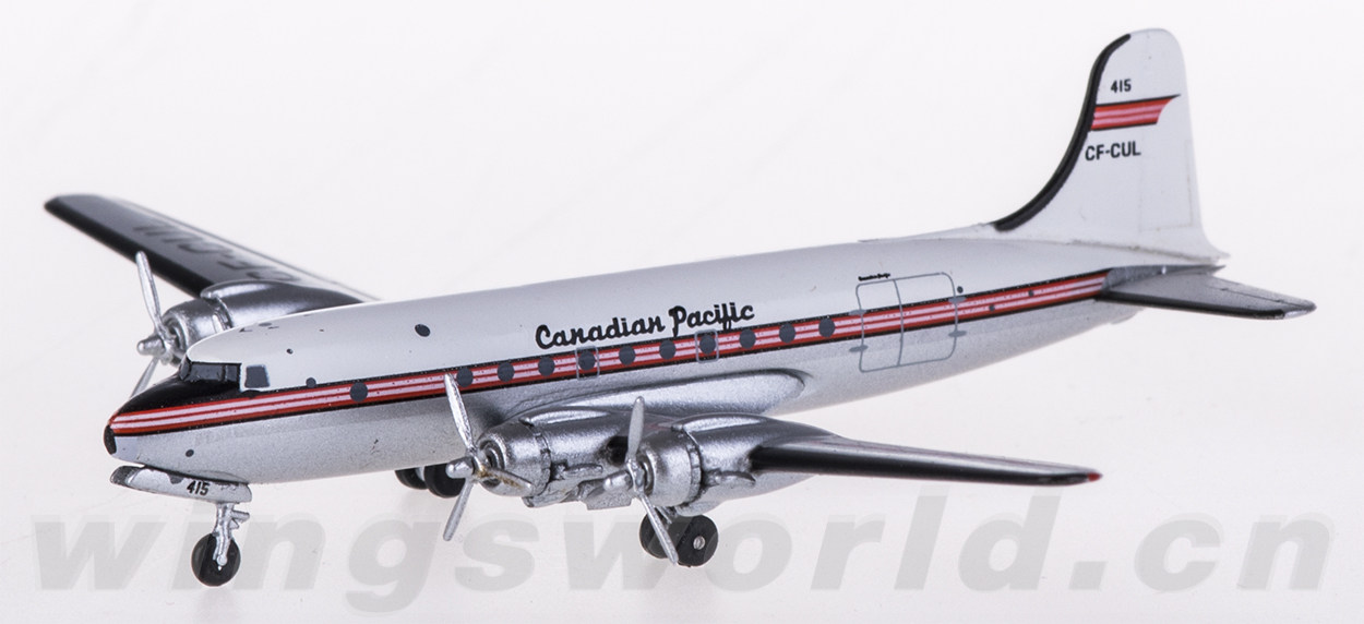aeroclassics 1:400 accfcul canadian pacific douglas dc-4 cf-cul