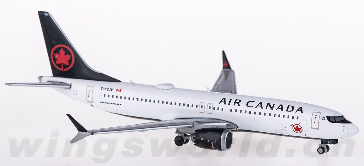 机型:boeing 737 max 8                 航空公司:air canada 加拿大