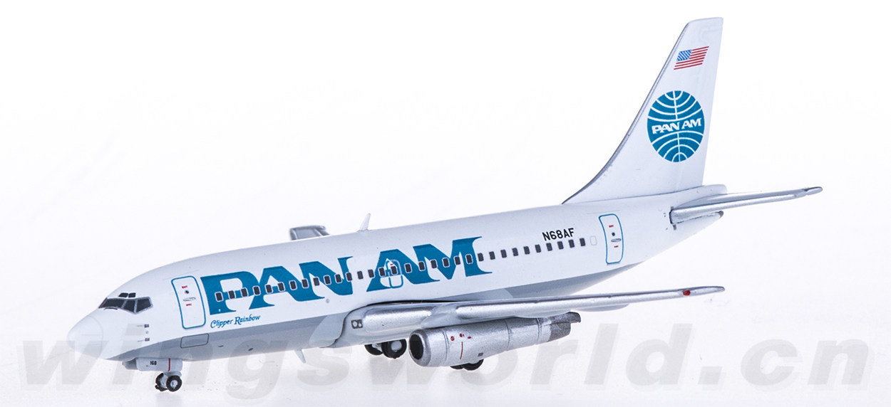 泛美航空841号班机,澳洲航空1号班机空难 geminijets 1:400 gjpaa1340 pan am 泛美航空 boeing 737-200 n68af