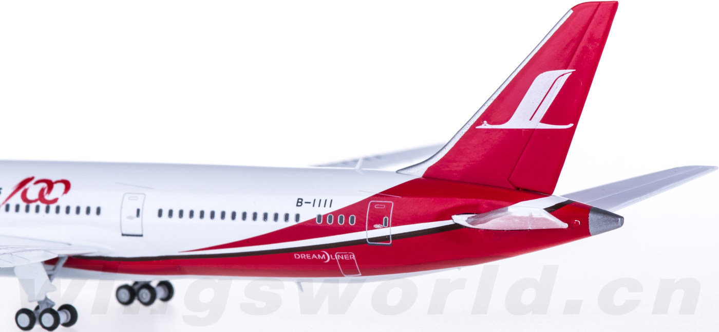 上海航空波音787-9,廉价航空公司 jc wings 1:400 lh4128 shanghai airlines 上海航空 boeing 787-9 b
