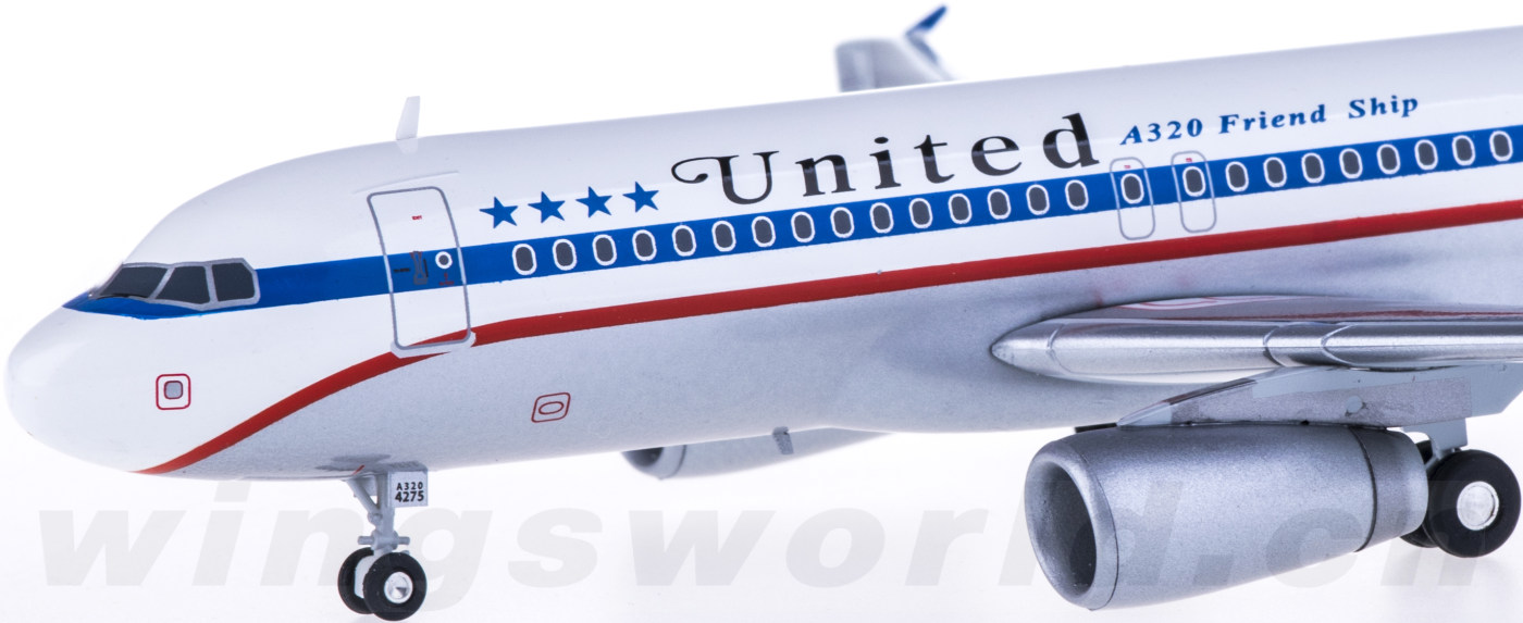 herpa 1:200 554671 united airlines 美国联合航空 airbus a320 n475