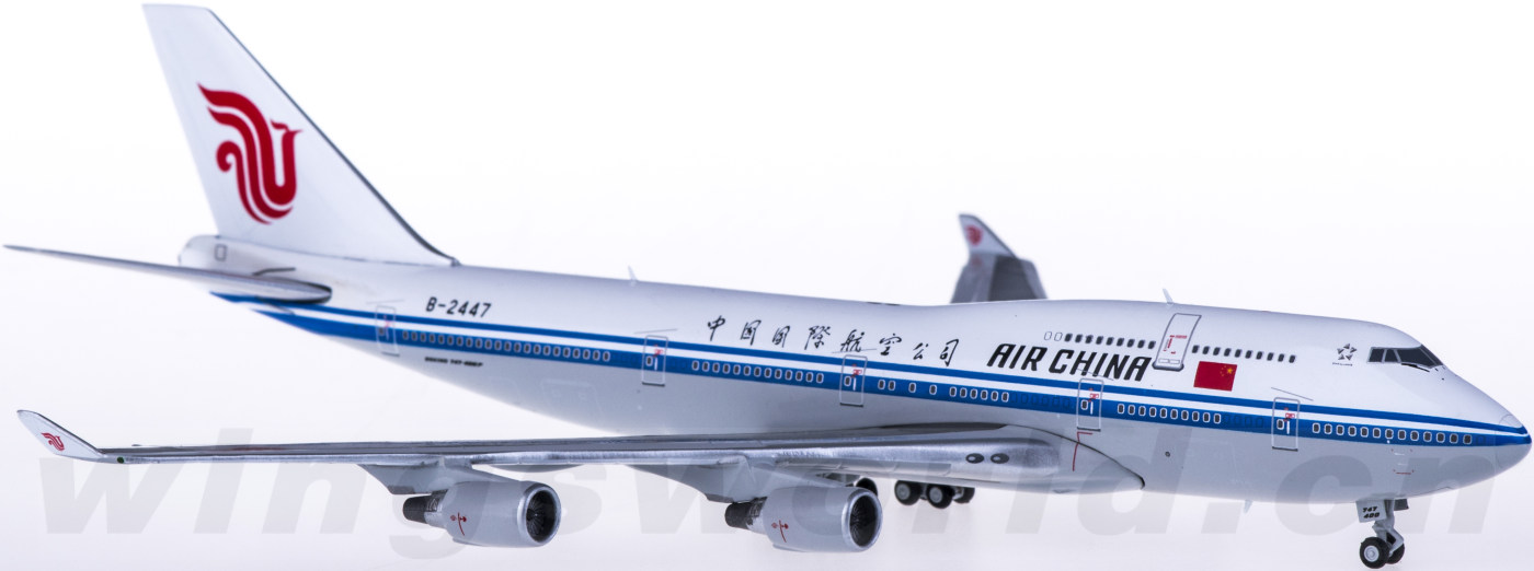 国航波音747-400,国航B-2447 jc wings 1:400 xx4060 air china 中国国际航空 boeing 747-400 b