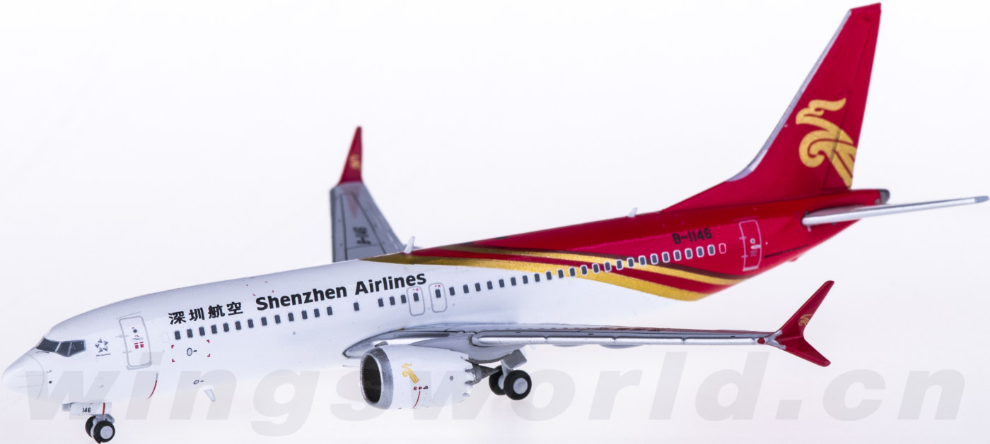 深圳航空波音737-800,深圳航空波音737 jc wings 1:400 xx4067 shenzhen airlines 深圳航空 boeing 737 max