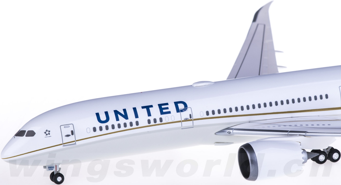 hogan 1:200 hg0069gr united airlines 美国联合航空 boeing 787-9 n
