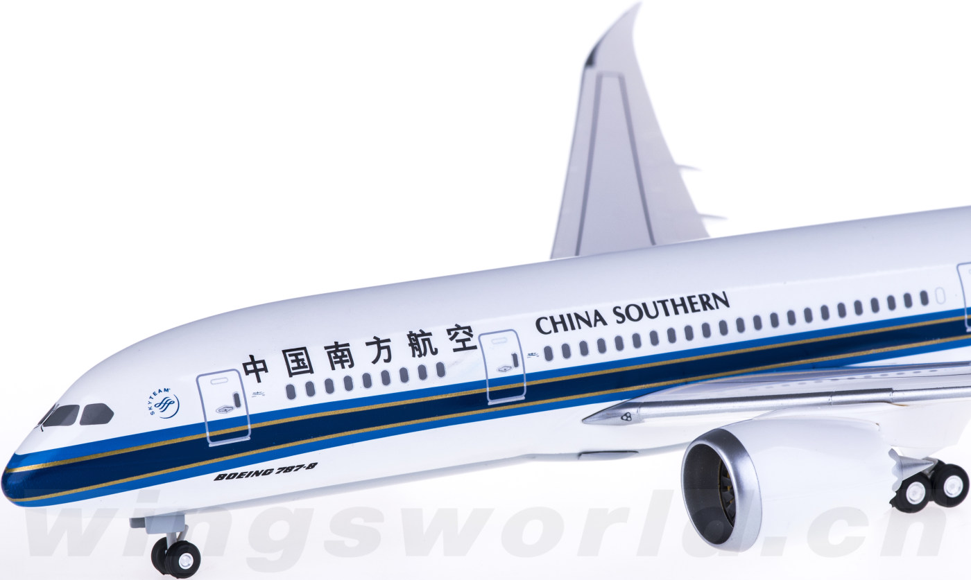 南航波音787-8座位图,南航波音787座位图 hogan 1:200 hga137grmu china southern 中国南方航空 boeing 787-8