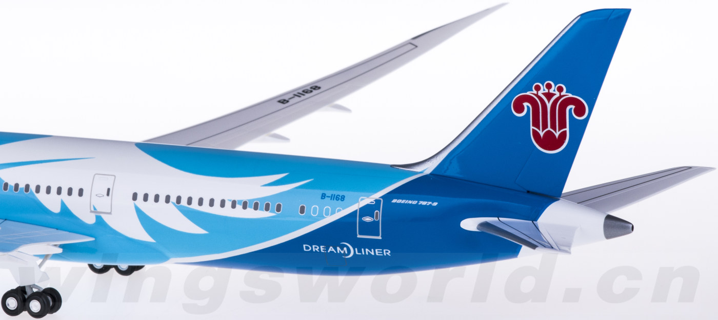 南航波音787-9座位图,波音787-9座位图 hogan 1:200 a337grmu china southern 中国南方航空 boeing 787-9 b