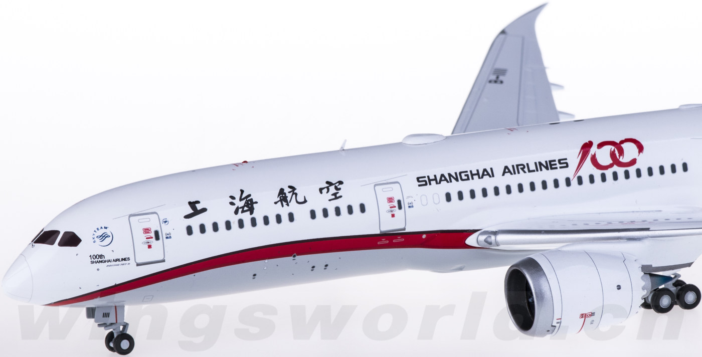 上海航空波音787-9,廉价航空公司 jc wings 1:200 lh2128 shanghai airlines 上海航空 boeing 787-9 b
