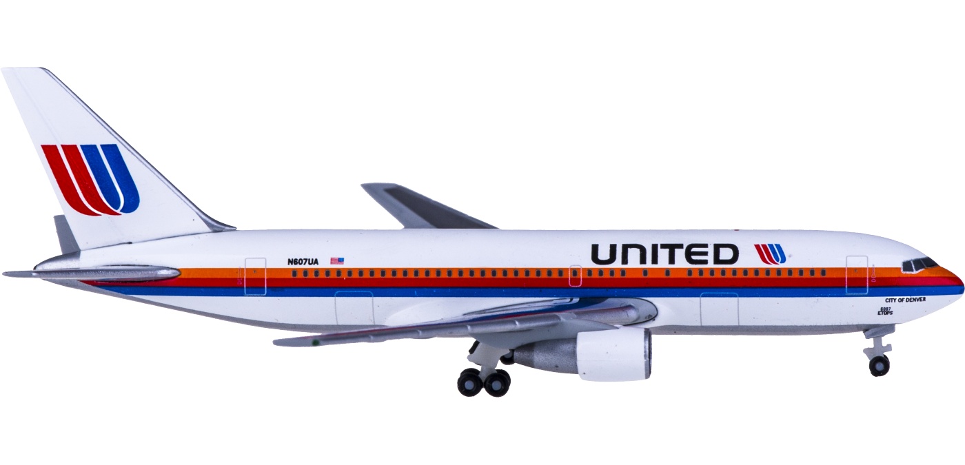 herpa 1:500 530187 united airlines 美国联合航空 boeing 767-200 n