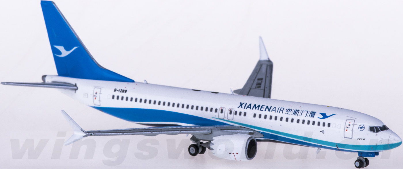 jc wings 1:400 lh4108 xiamenair 厦门航空 boeing 737 max 8 b-1288
