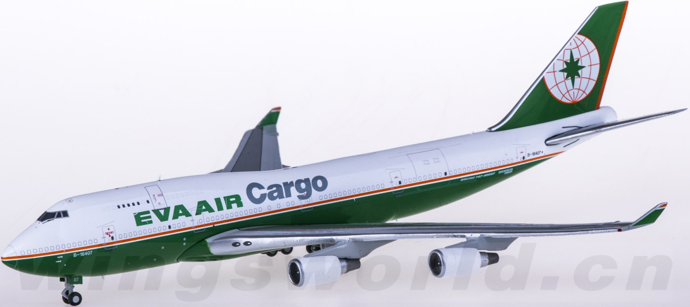 jc wings 1:400 xx4177 eva air 长荣航空 boeing 747-400bcf b-16407