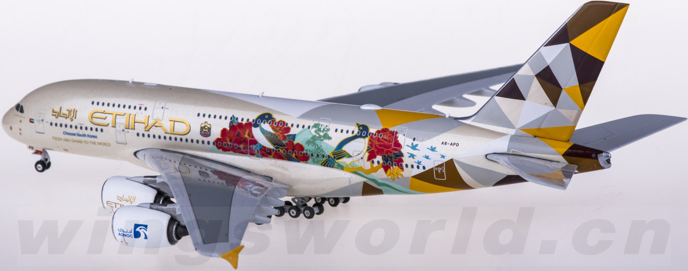 phoenix 1:400 ph04319 etihad airways 阿提哈德航空 airbus a380 a6