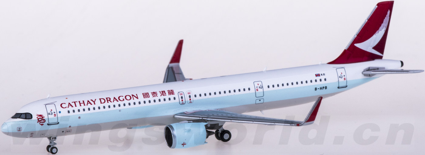 hyjlwings 1:400 hyjl81066 cathay dragon 国泰港龙航空 airbus a321