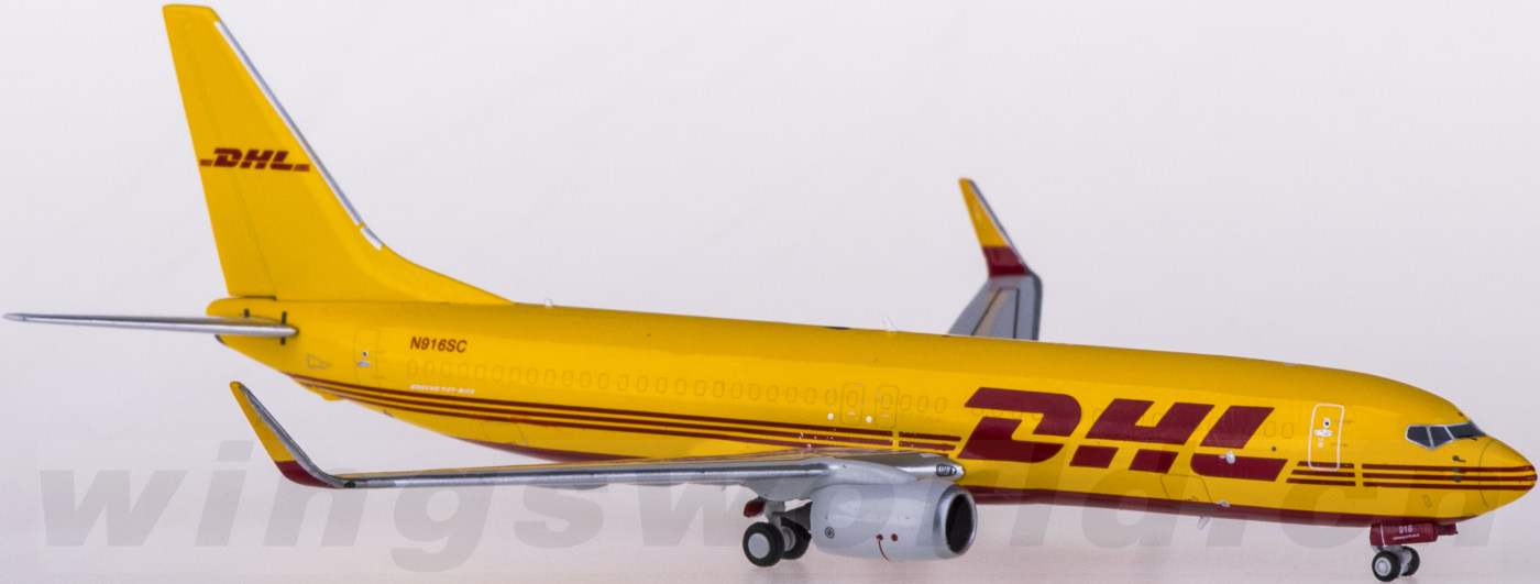 ngmodels 1:400 ng58066 dhl 敦豪 boeing 737-800bcf n916sc 货机