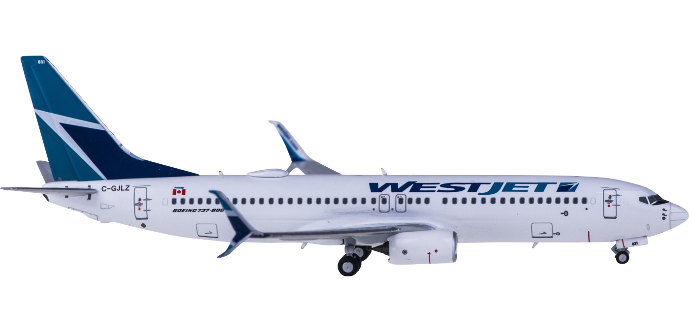 ngmodel 1:400 ng58086 westjet 西捷航空 boeing 737-800 c-gjlz