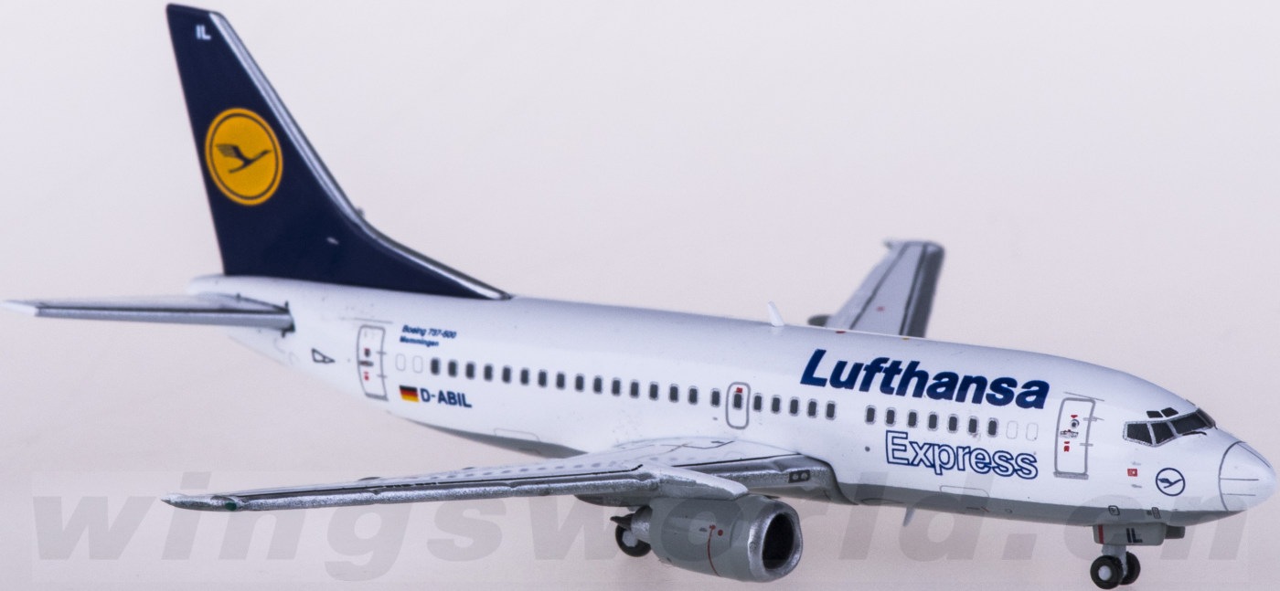 xx4886 lufthansa 汉莎航空 boeing 737-500 d-abil jc wings 1:400