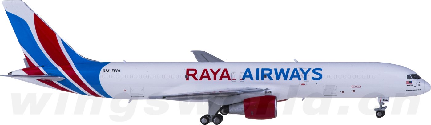 ngmodels 1:400 ng53163 raya airways 拉亚航空 boeing 757-200pcf 9