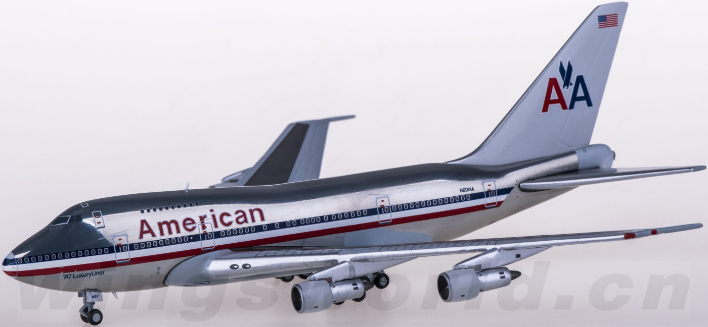 jc wings 1:400 xx4964 american airlines 美国航空 boeing 747sp n