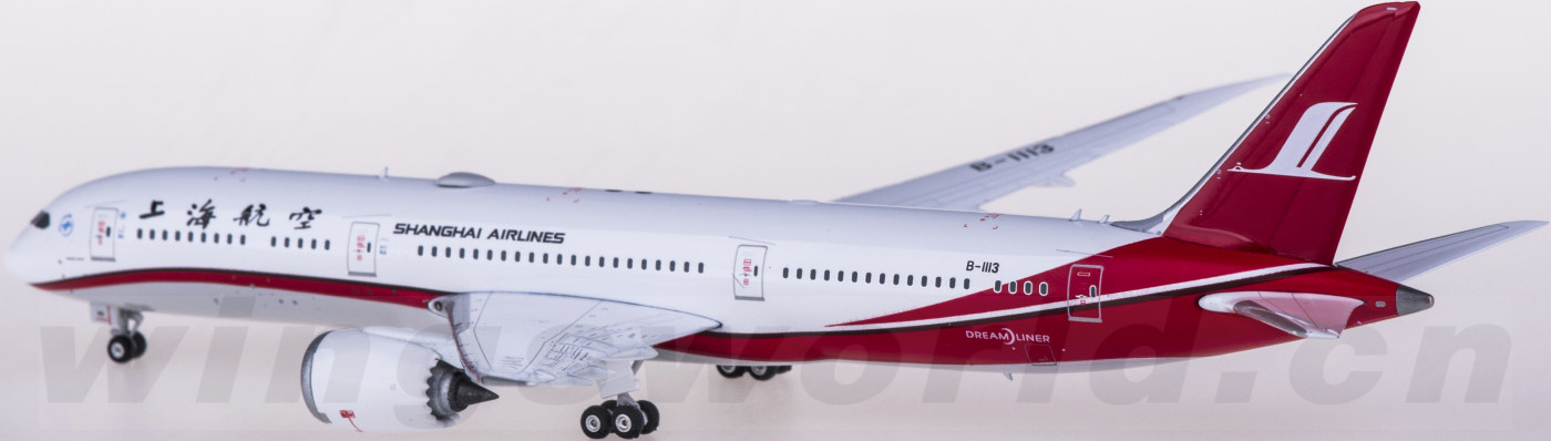 上海航空波音787-9,廉价航空公司 phoenix 1:400 ph11666 shanghai airlines 上海航空 boeing 787-9 b