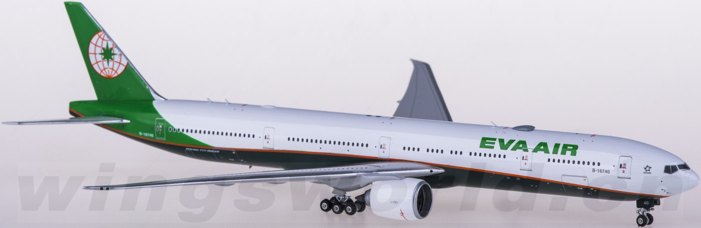 ph04364 eva air 长荣航空 boeing 777-300er b-16740 phoenix 1:400