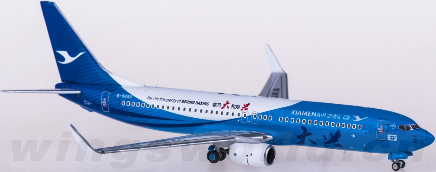 ngmodel 1:400 ng58082 xiamenair 厦门航空 boeing 737-800 b-5656