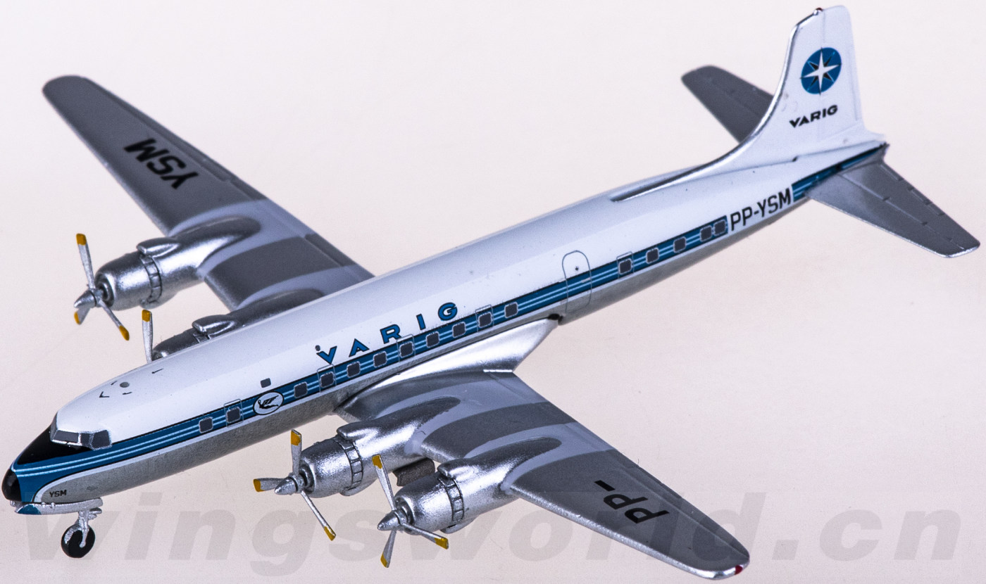 里约格朗德航空 douglas dc-6 pp-ysm aeroclassics 1:400-飞机模型