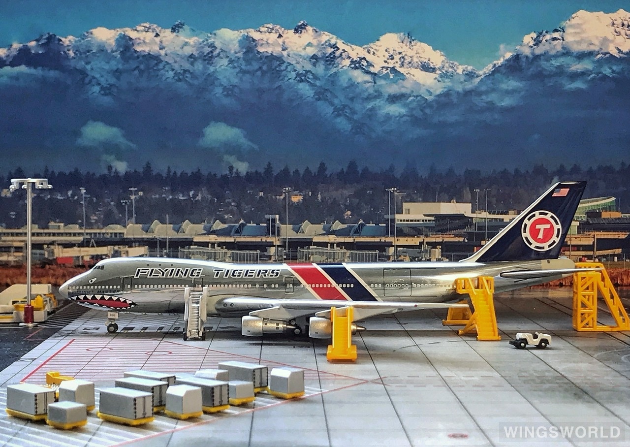 geminijets 1:400 gjftl1207 flying tiger line 飞虎航空 boeing 747