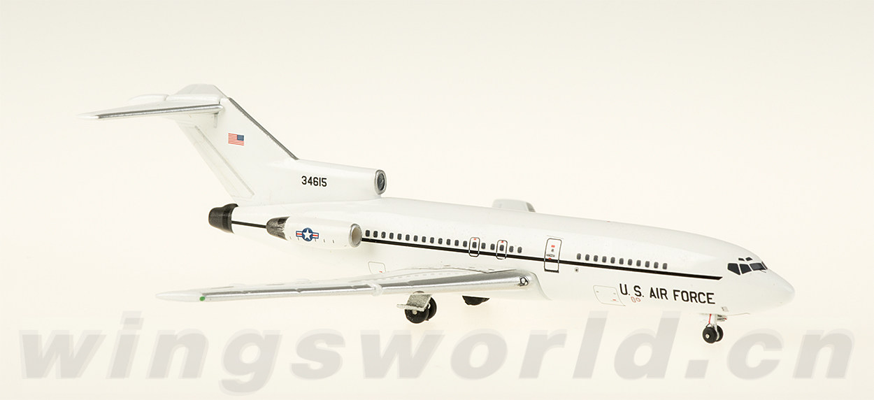 美国空军 boeing 727-100 34615 aeroclassics 1:400 -飞机模型世界