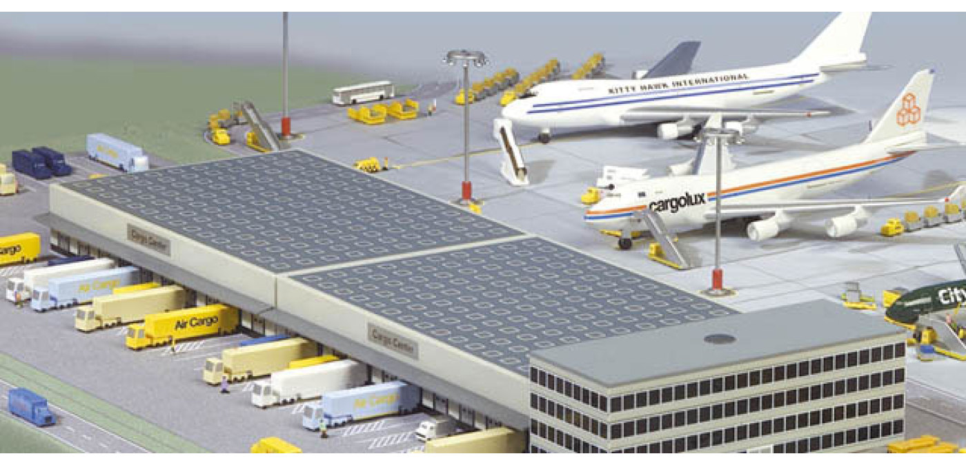 519847 机场建筑：货运中心Herpa 1:500 -飞机模型世界