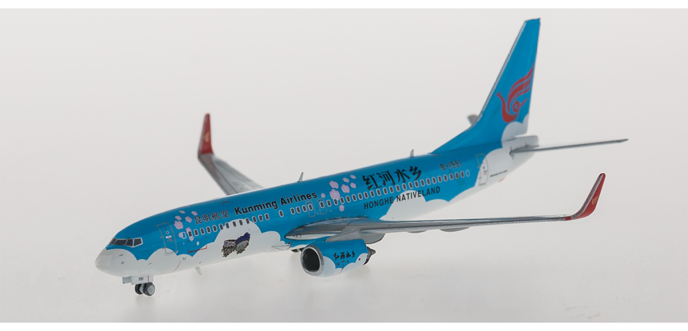 XX4017 Kunming Airlines 昆明航空Boeing 737-800 B-1991 红河