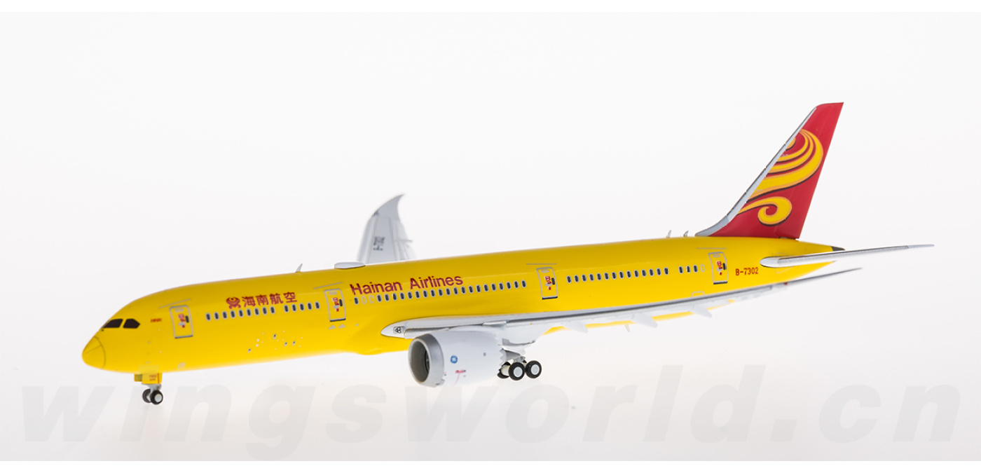 KD4097A 海南航空Boeing 787-9 B-7302 襟翼打开JC Wings 1:400 -飞机