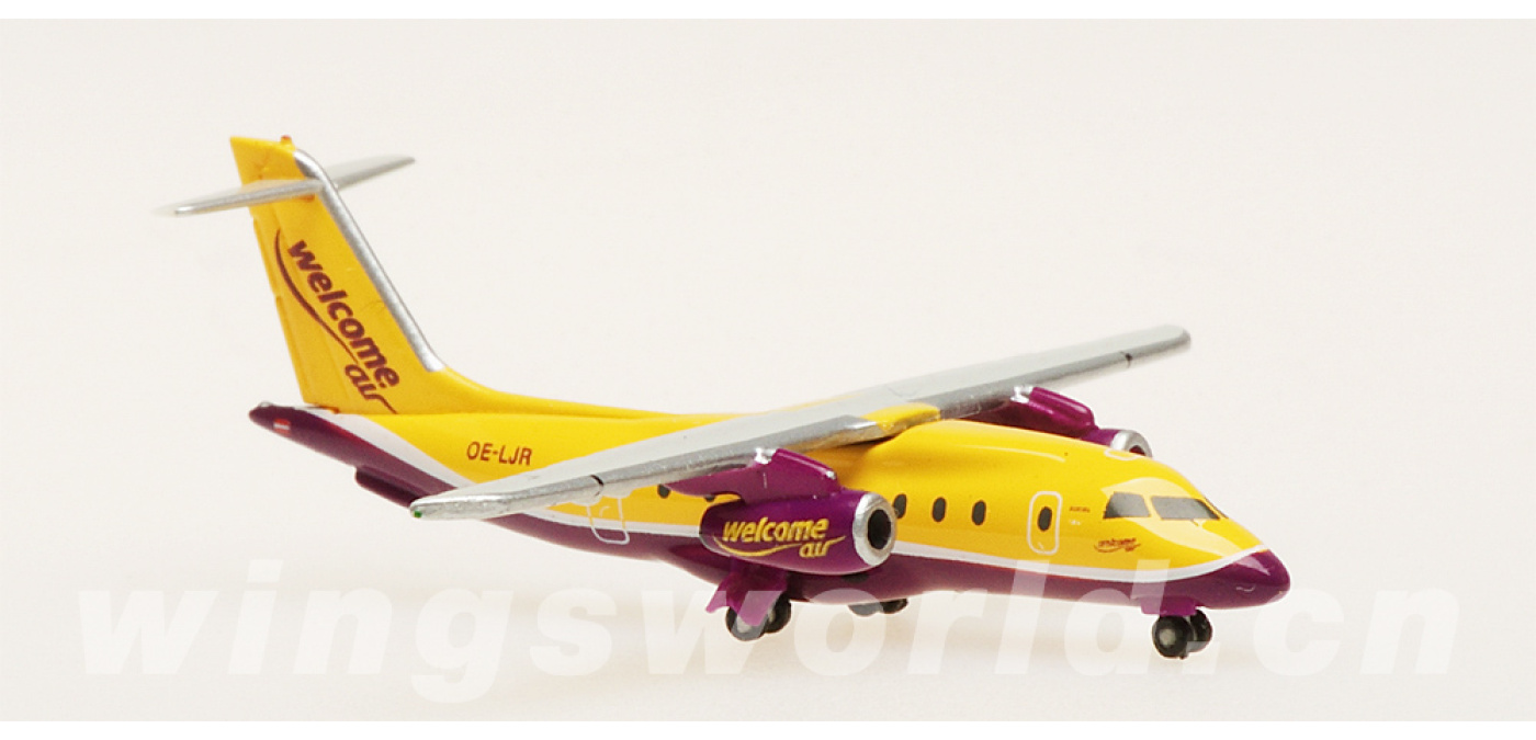 ブリティッシュ　Dornier Do 328 JET herpa 1/500 517348 Welcome Air Dornier 328 OE-LJR Herpa 1:500 -飞机模型世界