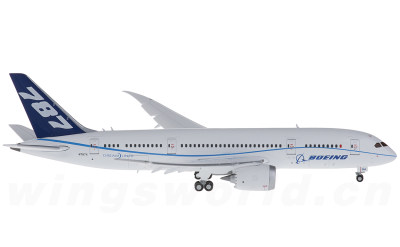 JC Wings 1:400 Boeing 787-8 N7874 原厂涂装 襟翼打开