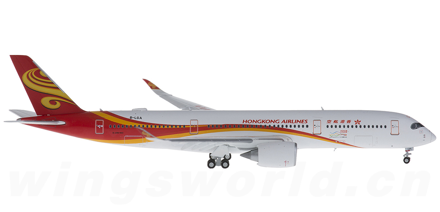 LH4054A Hong Kong Airlines 香港航空Airbus A350-900 B-LGA 襟翼打开