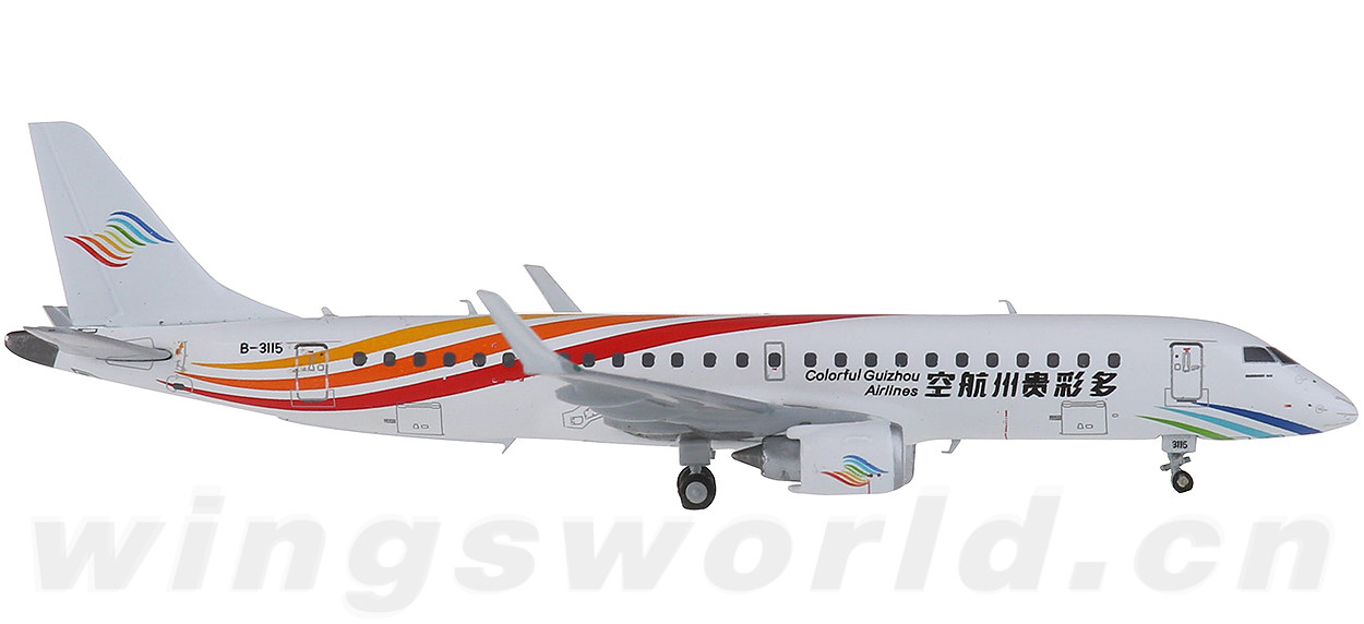 xx4675 colorful guizhou airlines 多彩贵州航空 embraer erj 190 b