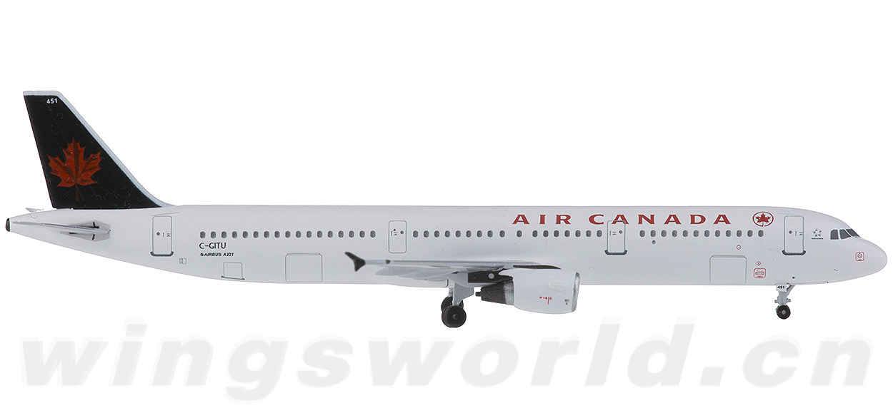 AC19185 加拿大航空 Airbus A321 C-GITU AeroClassics 1:400 -飞机模型世界