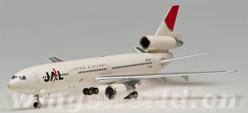 JAL DC-10模型 JA8542 BBOXJAL01 JAL DC-10 JA8542 Aviation200 1:200 -飞机模型世界