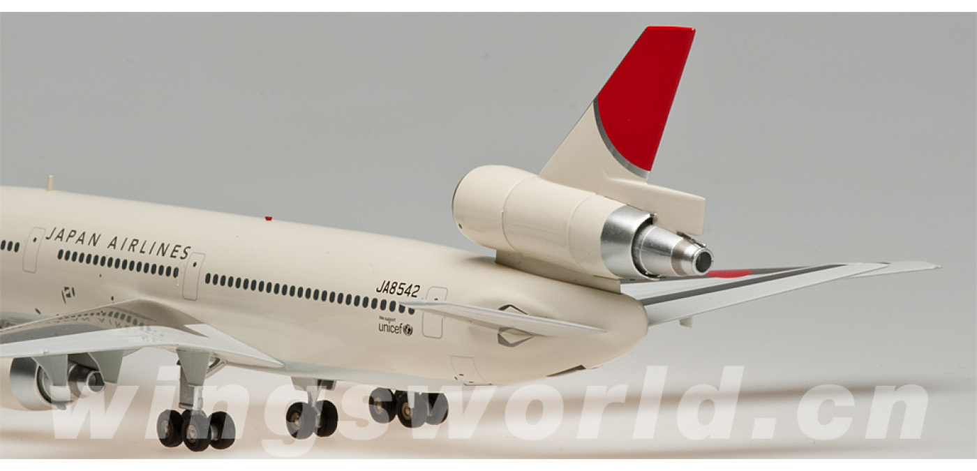 JCWings JAL 日本航空 DC-10 JA8542 1/400 JAL DC-10-40 JA8542 (Last Livery) Scale 1:400 JCWings Die
