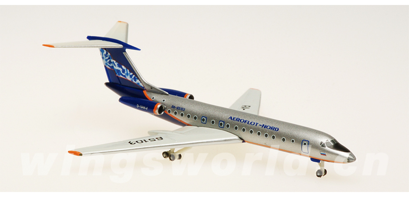 505086 俄罗斯航空Tupolev TU-134A Aeroflot Nord涂装Herpa 1:500