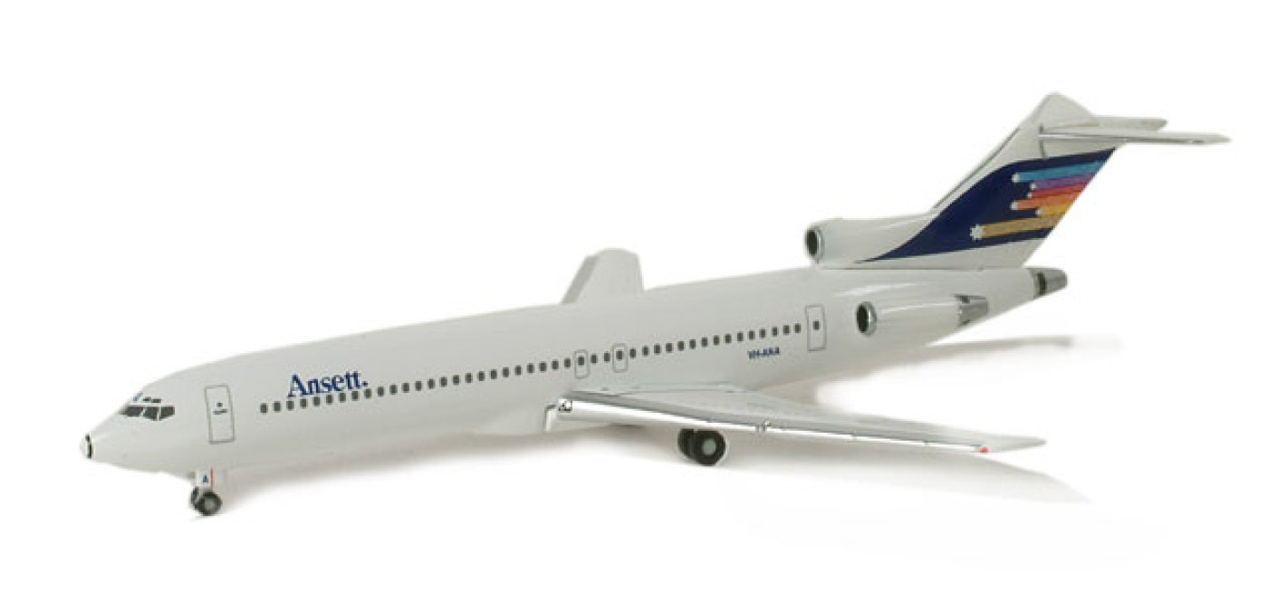 澳洲安捷航空 boeing 727-200 vh-ana 限量版 herpa 1:500 -飞机模型