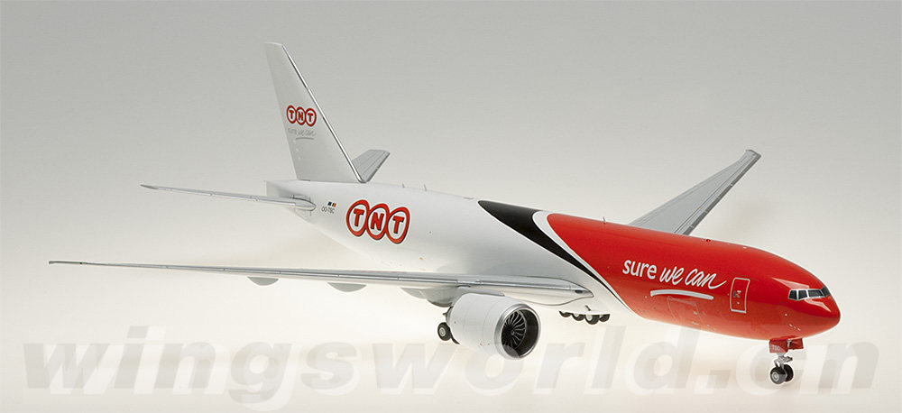 xx2227 tnt boeing 777f oo-tsc 货机 jc wings 1:200-飞机模型世界