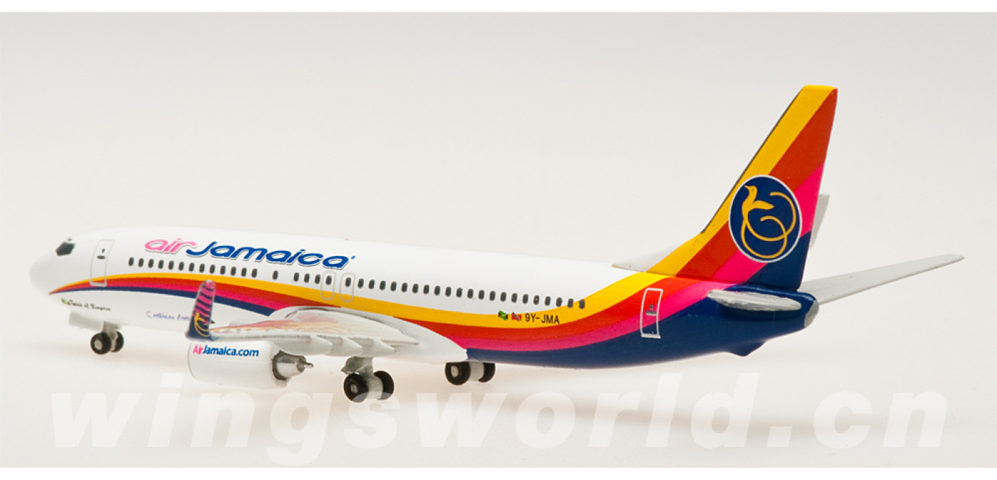 【中古】herpa Boeing 6個 520706 Air Jamaica Boeing 737-800 Herpa 1:500 -飞机模型世界