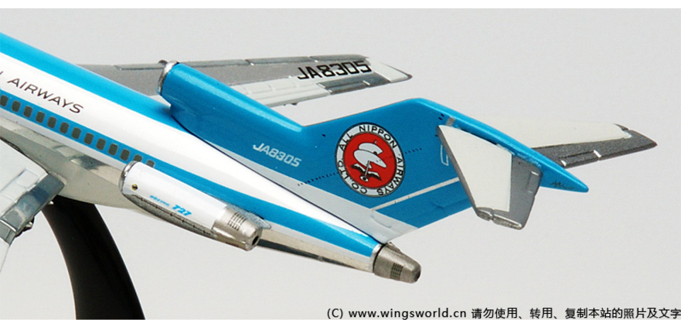 【未使用】全日空商事　1/400 B727-100モヒカンルック JA8305 未使用】全日空商事1/400 B727-100モヒカンルック JA8305