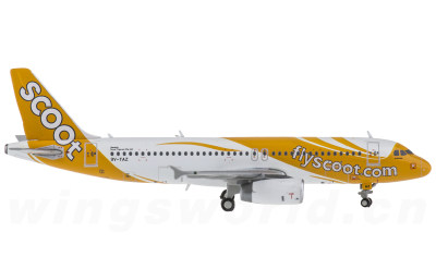 JC Wings 1:400 新加坡酷航 Airbus A320 9V-TAZ