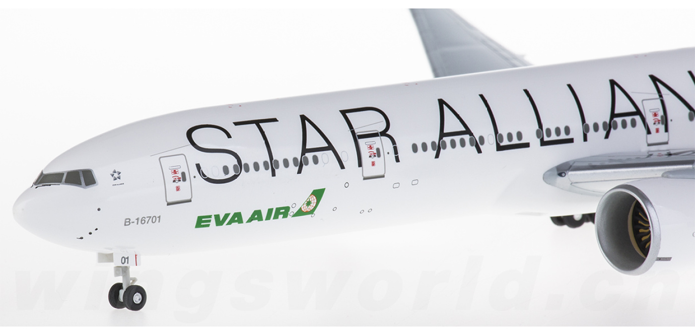 HG0854GRF EVA Air 长荣航空 Boeing 777-300ER B-16701 星空联盟彩绘 Hogan 1:200 -飞机模型世界