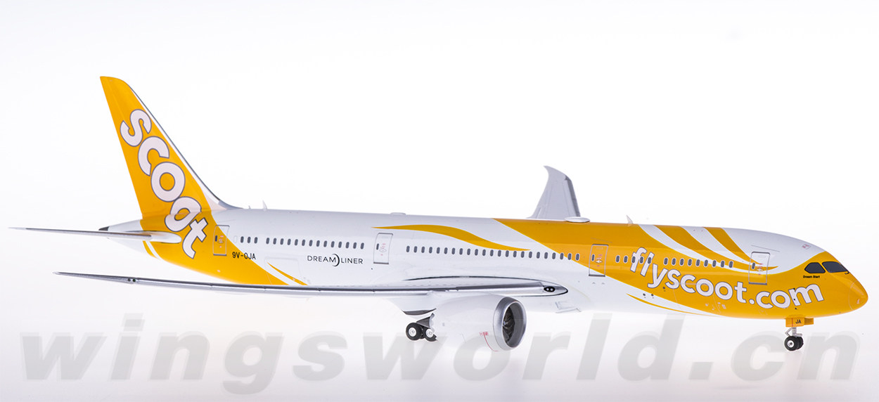 PH20107 Scoot 新加坡酷航Boeing 787-9 9V-OJA Phoenix 1:200