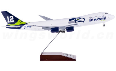 Hogan 1:200 Boeing 747-8F N770BA 西雅图海鹰队彩绘